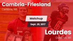Matchup: Cambria-Friesland vs. Lourdes  2017