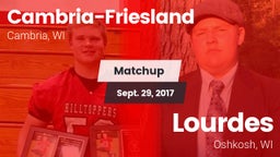 Matchup: Cambria-Friesland vs. Lourdes  2017