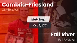 Matchup: Cambria-Friesland vs. Fall River  2017