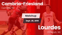 Matchup: Cambria-Friesland vs. Lourdes  2018