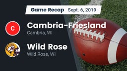Recap: Cambria-Friesland  vs. Wild Rose  2019