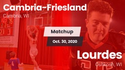 Matchup: Cambria-Friesland vs. Lourdes  2020