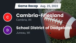 Recap: Cambria-Friesland  vs. School District of Dodgeland 2022