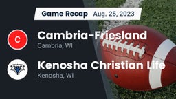 Recap: Cambria-Friesland  vs. Kenosha Christian Life  2023