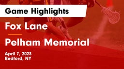Fox Lane  vs Pelham Memorial  Game Highlights - April 7, 2023