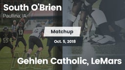 Matchup: South O'Brien vs. Gehlen Catholic, LeMars 2018