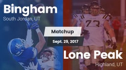 Matchup: Bingham vs. Lone Peak  2017