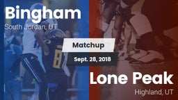 Matchup: Bingham vs. Lone Peak  2018
