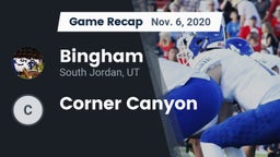 Recap: Bingham  vs. Corner Canyon 2020