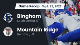 Recap: Bingham  vs. Mountain Ridge  2022