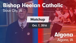 Matchup: Bishop Heelan Cathol vs. Algona  2016
