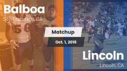 Matchup: Balboa vs. Lincoln  2016