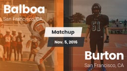 Matchup: Balboa vs. Burton  2016