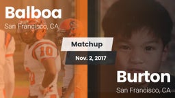 Matchup: Balboa vs. Burton  2017
