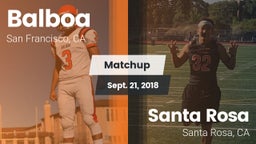 Matchup: Balboa vs. Santa Rosa  2018