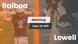 Matchup: Balboa vs. Lowell  2018