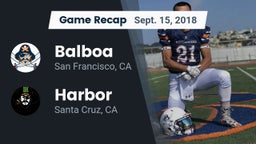 Recap: Balboa  vs. Harbor  2018