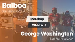 Matchup: Balboa vs. George Washington  2018
