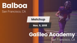Matchup: Balboa vs. Galileo Academy 2018