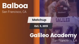 Matchup: Balboa vs. Galileo Academy 2019