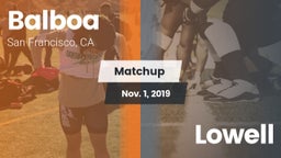 Matchup: Balboa vs. Lowell  2019