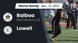 Recap: Balboa  vs. Lowell  2021