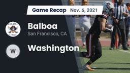 Recap: Balboa  vs. Washington  2021