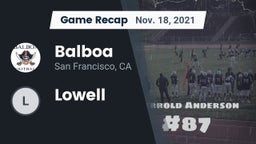 Recap: Balboa  vs. Lowell  2021