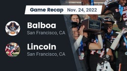 Recap: Balboa  vs. Lincoln  2022
