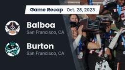Recap: Balboa  vs. Burton  2023