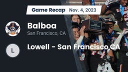 Recap: Balboa  vs. Lowell  - San Francisco,CA 2023