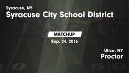 Matchup: Nottingham vs. Proctor  2016