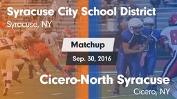 Matchup: Nottingham vs. Cicero-North Syracuse  2016