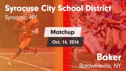 Matchup: Nottingham vs. Baker  2016