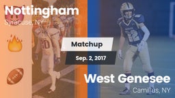 Matchup: Nottingham vs. West Genesee  2017