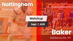 Matchup: Nottingham vs. Baker  2018