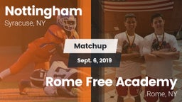 Matchup: Nottingham vs. Rome Free Academy  2019