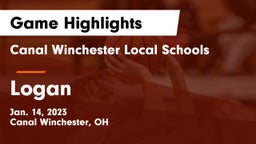 Canal Winchester Local Schools vs Logan  Game Highlights - Jan. 14, 2023