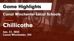 Canal Winchester Local Schools vs Chillicothe  Game Highlights - Jan. 31, 2023