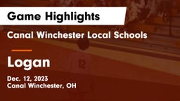 Canal Winchester Local Schools vs Logan  Game Highlights - Dec. 12, 2023