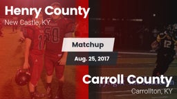 Matchup: Henry County High vs. Carroll County  2017