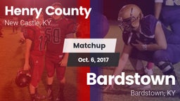 Matchup: Henry County High vs. Bardstown  2017