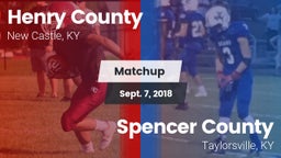 Matchup: Henry County High vs. Spencer County  2018