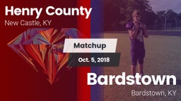 Matchup: Henry County High vs. Bardstown  2018