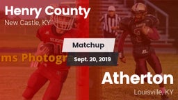 Matchup: Henry County High vs. Atherton  2019