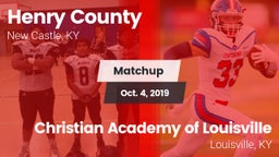 Matchup: Henry County High vs. Christian Academy of Louisville 2019