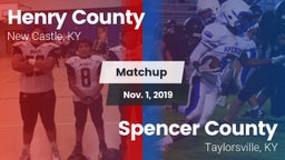 Matchup: Henry County High vs. Spencer County  2019