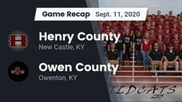 Recap: Henry County  vs. Owen County  2020