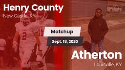 Matchup: Henry County High vs. Atherton  2020