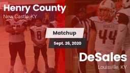 Matchup: Henry County High vs. DeSales  2020